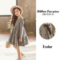 ワンピース 子供 おしゃれ 子供服 チェック ギンガムチェック リボン 秋 冬 発表会 女の子メール便のみ送料無料2 予約 1 1 10入荷予定 C Kltop 021 N Mart 通販 Yahoo ショッピング
