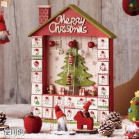 クリスマス 飾り 飾り付け 装飾_木製卓上アドベントカレンダーハウス 1個_38-81-4-1_8257-1527 | ストア・エキスプレス