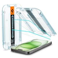 Spigen EZ Fit ガラスフィルム iPhone 15 Plus 用 貼り付けキット付き iPhone15Plus 対応 保護 フィルム 2枚入 | ストアヤヨイ