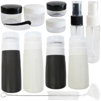 reiri トラベルボトル シャンプー 漏れない シリコン 化粧水 (白黒) | ケーティーストア