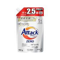 【大容量】アタック ゼロ(ZERO) 洗濯洗剤(Laundry Detergent) 詰め替え 900g (清潔実感! 洗うたび白さよみがえる) | straw.osaka