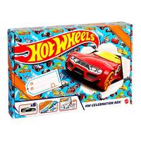 ホットウィール(Hot Wheels) アドベンチャー ギフトセット 【ベーシックカー6台 レール ステッカー入り】 GWN96 | straw.osaka