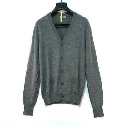 DiorHOMME ディオールオムダークグレー Vネック カーディガン XS Christian Dior メンズカーディガン｜トップス｜ファッション おすすめ