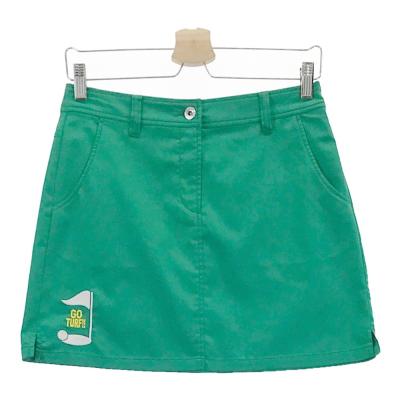 新品タグ付き　マンシング　ゴルフスカート　グリーン系　７号　６４センチ Munsingwear ゴルフ スカート（色：グリーン系）｜レディースウエア