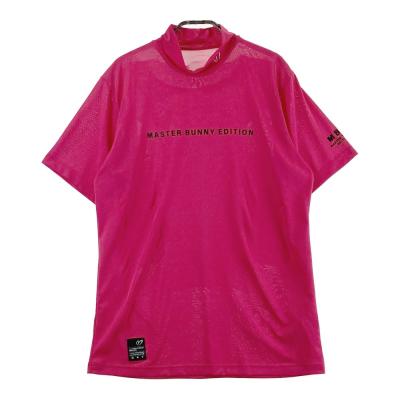 サイズ：4 MASTER BUNNY EDITION マスターバニーエディション  ハーフジップ 半袖Tシャツ  ホワイト系 [240101415534] ゴルフウェア メンズ ストスト フルダルメッシュ半袖ハーフジップアップカットソー | MASTER