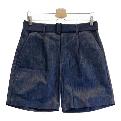 新品 パーリーゲイツ ヤシの島柄 ストレッチハーフパンツ L（80-84cm）青 PEARLY GATES パーリーゲイツ ハーフパンツ ネイビー 織生地