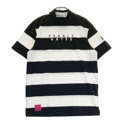 PEARLY GATES 半袖シャツ ボーダー メンズ サイズ5 サイズ：5 PEARLY GATES パーリーゲイツ 半袖ポロシャツ