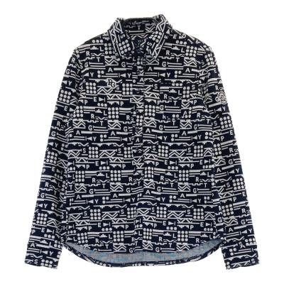 【美品】パーリーゲイツ　総柄 　長袖ポロシャツ　22年モデル　サイズ５　L相当 PEARLY GATES - PEARLY GATES パーリーゲイツ 総柄 長袖 ポロシャツ