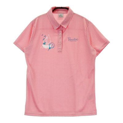 ○★新品未使用　PING（ピン）　ギンガムチェック　ポロシャツ　LL　ピンク ギンガムチェック シャツ（ゴルフ用品）（色：ピンク系） | スポーツ