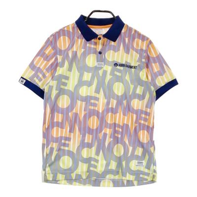 HORN GARMENT - coco 中古 ホーンガーメント HORN GARMENT メンズ 半袖ポロシャツ サイズ不明 紺 ネイビー 訳あり 総柄 HORN GARMENT - coco 中古 ホーンガーメント HORN GARMENT