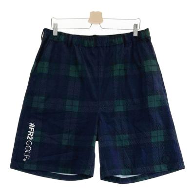 coco 中古 エフアールツーゴルフ FR2GOLF レディース ショートパンツ M 水色 ラップスカート風  総柄 coco 中古 エフアールツーゴルフ FR2GOLF レディース ショート
