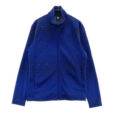 DESCENTE GOLF デサントゴルフ ジップジャケット 総柄 ネイビー