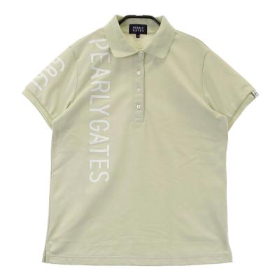 新品 2024年モデル パーリーゲイツ 半袖 ポロシャツ 4 白 ホワイト ロゴ パーリーゲイツ 半袖ポロシャツ 白×黒 スマイルニコちゃん