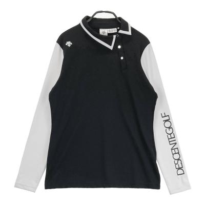 サイズ：L DESCENTE GOLF デサントゴルフ  長袖 ポロシャツ  ブラック系 [240101417545] ゴルフウェア メンズ ストスト 楽天市場】デサントゴルフ 長袖シャツの通販