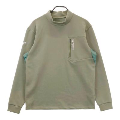 BEAMS GOLF 長袖ジャケット XL カーキ BEAMS ビームスゴルフ 2WAYジャケット グレー×ライトグリーン
