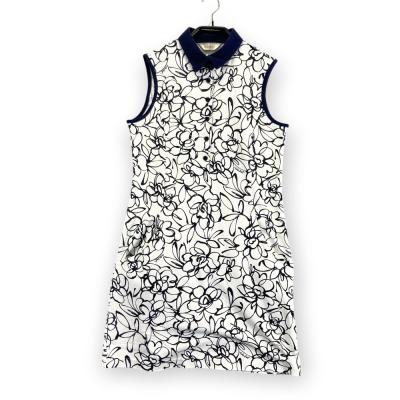 adabat - アダバッド ♡ ゴルフウェア ワンピース ♡ 白×黒 楽天