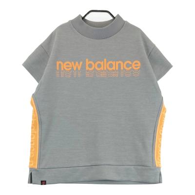 サイズ：2 NEW BALANCE GOLF ニューバランス ; 2023年モデル ハイネック 半袖Tシャツ ロゴ  グレー系 [240101493559] ゴルフウェア レディース ストスト 新品】NEW BALANCE GOLF ニューバランス ; 2023年モデル