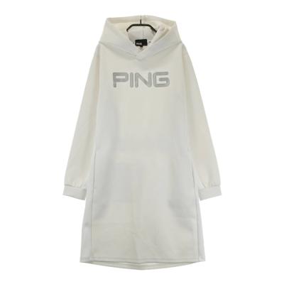 【新品】PING　長袖　ワンピース　白　M　ゴルフ　フード付き PING ゴルフ ワンピース｜レディースウエア｜ゴルフ｜スポーツ