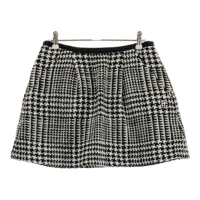 【美品】 PEARLY GATES 千鳥格子 スカート サイズ00 パーリーゲイツ スカート 黒×白 千鳥格子 レディース 0(S