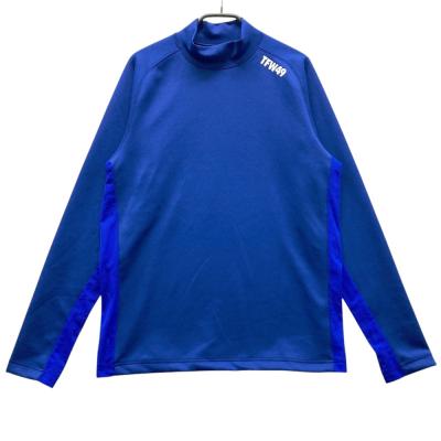 サイズ：M TFW49 ティーエフダブリューフォーティーナイン  ハーフジップ長袖Tシャツ  ブルー系 [240101443730] ゴルフウェア レディース ストスト サイズ：M TFW49 ティーエフダブリューフォーティーナイン