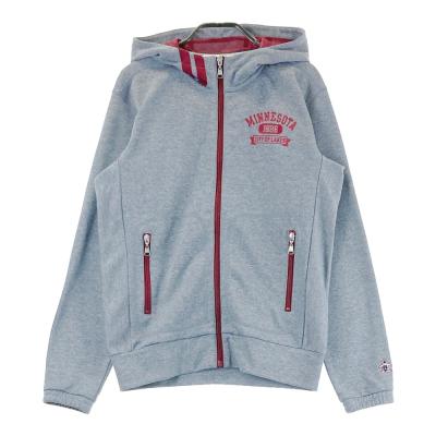 マンシングウェア R-ライン キルティング パーカー 裏起毛 グレー Mサイズ sqnz（エスキュンズ）sqnz embroidery zip pk / ジップパーカー