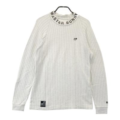 新品　マスターバニーエディション　モックネック　長袖シャツ　起毛　総柄　4 新品 マスターバニーエディション モックネック 長袖シャツ 起毛