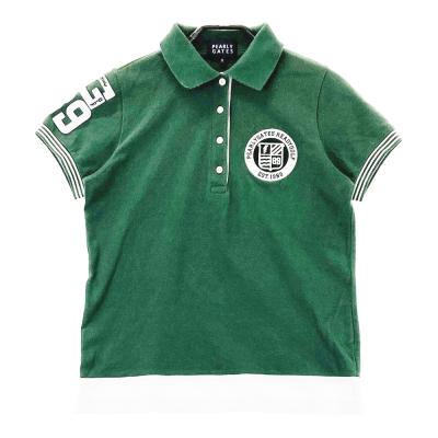 【極美品】パーリーゲイツ　半袖ポロシャツ　ロゴ　ゴルフ グリーン　M PEARLY GATES - パーリーゲイツ レディース 半袖ポロシャツ 0