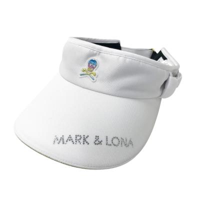 マークアンドロナCD5-CMBV サイドポケット深型ニットバイザー 日本製]ファンシーチェックジャガードニットベスト(ニット