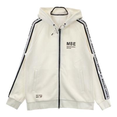 新品 マスターバニー 千鳥柄×ナイロンストレッチ 撥水ジャケット(6)LL/白 リップストレッチスニードジャケット | MASTER BUNNY EDITION