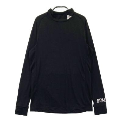 美品✨マークアンドロナ モックネック 2022年モデル ロゴ ブラック 速乾 24SS】MARK&LONA マークアンドロナ Pave Mock Neck Tee | MEN モック