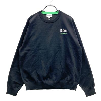 Jack Bunny ブラック セーター サイズ6 Jack Bunny!!（ジャックバニー） セーター ダークネイビー×白 袖ロゴ