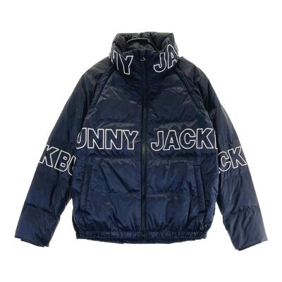 【美品】ジャックバニー ダウンジャケット アウター フルジップアップ ロゴ ダウンジャケットゴルフ（Jack Bunny!!／ゴルフジャケット レディース