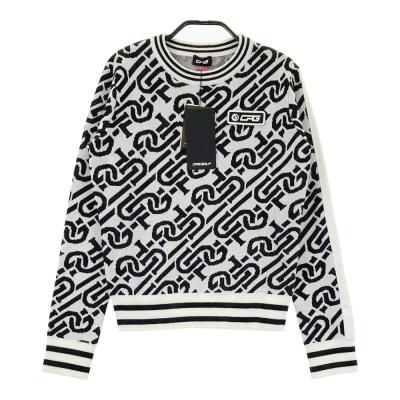CPG GOLF ゴルフウェア　ニット　セーター　総柄　シーピージー　レディース CPG GOLF ゴルフ レディースセーター、トレーナー｜レディースウエア