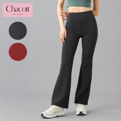 チャコット　ブーツカットパンツ② ブラック Lサイズ ラインプリントブーツカットパンツ | チャコット