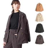 ダブルブレストジャケット ダブルボタン テーラードジャケット 無地 長袖 コーデュロイ セットアップ カジュアル ライトアウター アウター レディース Sb R パーティードレス Style Block 通販 Yahoo ショッピング