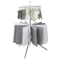 アイリスオーヤマ 高さ調節ができてピンチハンガーとしても使用可能なパラソル型 物干し 2段 直径約84cm CLS-132R | M-style