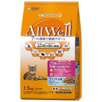国産　Allwell　オールウェル　高齢猫用　フィッシュ味　20歳以上　1.5kg（375g×4袋）　20歳を過ぎてもすこやかに腎臓の健康維持用　ユニチャーム | ペットシーツ専門店スタイルプラス