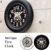 時計　掛け時計　壁掛時計　アンティーク　タイヤ　クロック | styletown