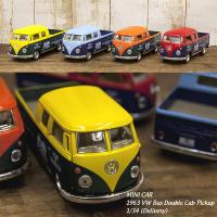 おもちゃ　ミニカー　1963 VW Bus Double Cab Pickup (Delivery) 1:34(M)　ダイキャストミニカー12台セット　KT5396D | styletown