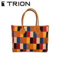 TRION トライオン バッグ トートバッグ メンズ レディース パネルレザー 横型 TOTE マルチカラー DPC260M | シュガーオンラインショップ