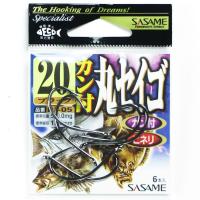 ささめ針 SASAME RI-05 カン付セイゴ ブラック 20号   釣り 釣り具 釣具 釣り用品 | すぐる屋本舗ヤフーショッピング店