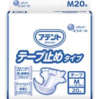 アテント　大人用紙おむつ　テープ止めタイプ　Ｍサイズ　20枚×4パック【ケース販売】21001176 | すこやかショップ Yahoo!店