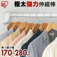 突っ張り棒 極太 強力 伸縮棒 頑丈 つっぱり 棚 収納 室内 物干し H-GBJ-280  幅170〜280cm | すくすくスマイル