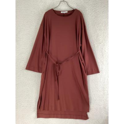 【新品・未使用】08sircus 08サーカス　テラコッタ　ワンピース　1 08sircus/08サーカス】キュプラジャージースリーブレスドレス