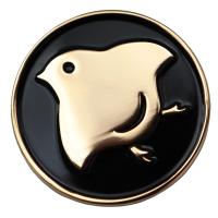 ピンバッジ 千鳥紋 かわいい小鳥の家紋ピンズ・バッジ 直径2.5cm | サンエイジ・オンラインストア