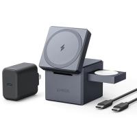 ANKER 3-in-1 Cube with MagSafe Y1811JA1 [グレー] | サンバイカルプラス ヤフー店