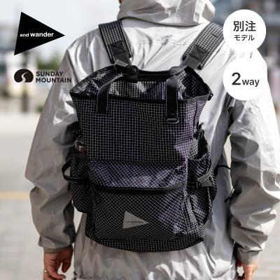 アンドワンダー ナイロンダブルクロス フーディ　アウトドア　登山　ボルドー　新品 アンドワンダー ナイロンダブルクロス フーディ アウトドア 登山