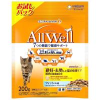 ユニチャーム AllWell 避妊・去勢した猫の体重ケア フィッシュ味 200g ※発送まで11日以上 | サンドラッグe-shop