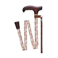 フジホーム ベーシック折畳杖（ステッキ） Sサイズ ステンシルピンク | サンドラッグe-shop