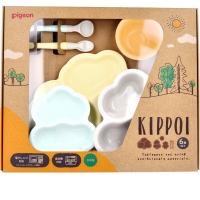 離乳食 食器 セット 赤ちゃん ピジョン KIPPOI キッポイ ベビー食器 セット クリームイエロー＆ミントグリーン (K) | サニーフォーレスト